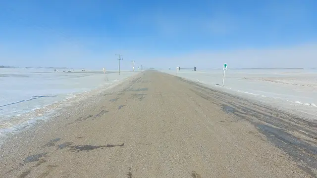 Highway 616 in winter