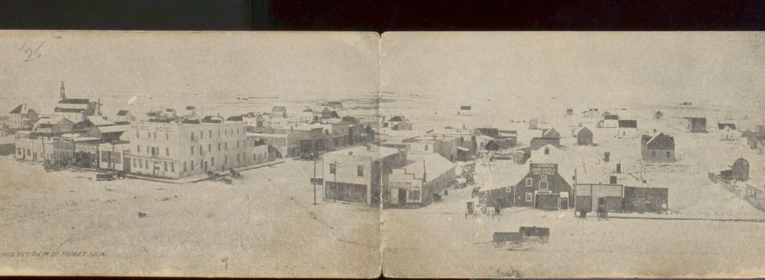 Bird's eye view of Forget